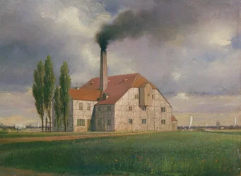 Keramikfabrik tillhörande Ernst March, Sophienstrasse, Charlottenburg, Berlin, 1835